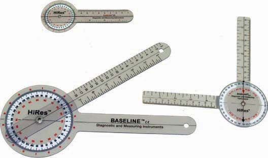 TRANSPARENT PLASTIC GONIOMETERS PLASTIC 360 DEGREE ISOM (STFR)