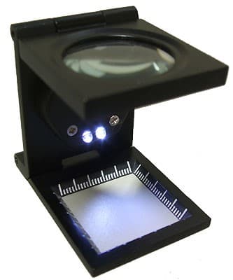ILLUMINATED LINEN TESTER 5X FOCUS MAGNIFIER