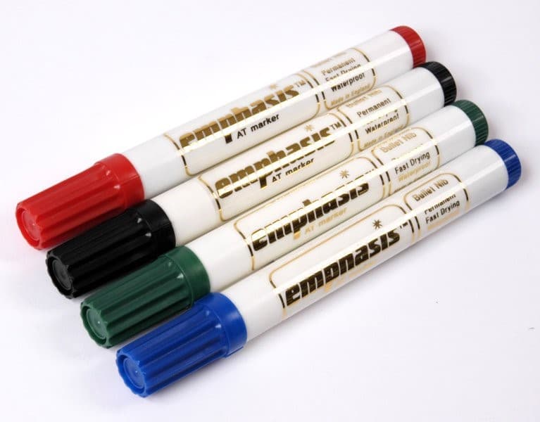 PERMANENT MARKING PEN PACK OF FOUR COLOR ( RED, BLUE, BLACK AND GREEN )