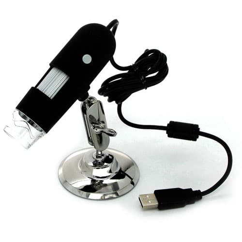 USB DIGITAL MICROSCOPE WITH STAND 0-500X